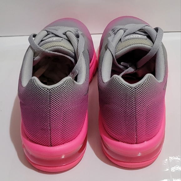 NIKE Air Max Sequent GS Grey & Pink Running Sneakers - Picture 5 of 8
